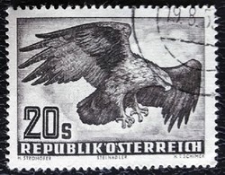A968p / Austria 1952 bird - eagle stamp stamped