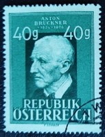 A941p / austria 1949 anton bruckner composer stamp stamped