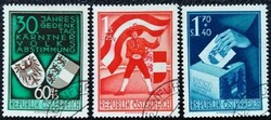A952-4p / Austria 1950 referendum stamp set stamped