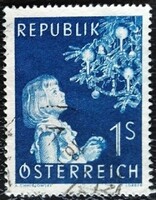 A1009p / Austria 1954 Christmas stamp sealed