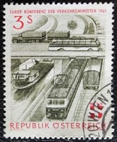 A1086p / Austria 1961 European Conference of Transport Ministers stamp sealed