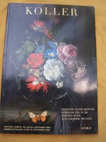 Swiss Koller art auction catalog in the field of classical painting