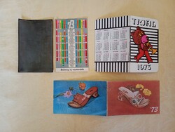 Card calendar 1973-04 in one