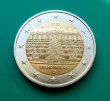 Németország -  2 euró emlékérme – 2020 – Brandenburg - "G" - Sanssouci palota