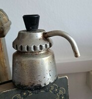 Retro aluminum, mini coffee maker, vintage decoration for sale!