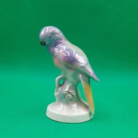 Retro porcelain parrot figure