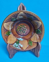 Beautiful glazed ceramic bowl plate