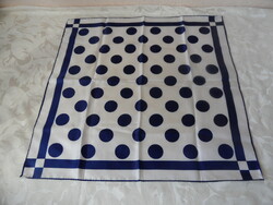 Ladear blue polka dot Japanese shawl, scarf
