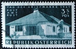 A1100p / Austria 1961 stamp day stamp stamped