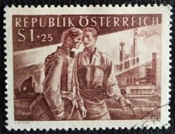 A1019p / Austria 1955 returnees stamp stamped