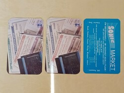 200 Forintos ládám - Kártyanaptár 1995-01 3db egyben Postabank Posta Bank - Sonic