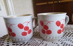 Cseresznyés csészék-3db
