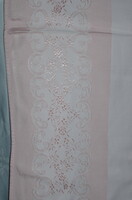 Large pink damask tablecloth