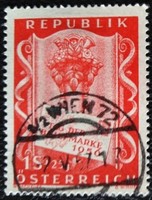 A1029p / Austria 1956 stamp day stamp stamped