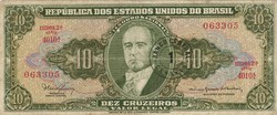 10 cruzeiros fb 1 centavo 1966-67 Brazilia