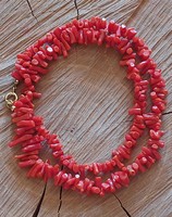 Beautiful noble coral necklace