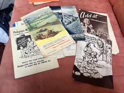 Ritkaság 1950 és évek propaganda szorolapjai 8 db