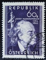 A951p / Austria 1950 josef maderaperger stamp stamped