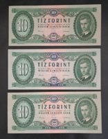 1962-es 10 forint UNC (1000)