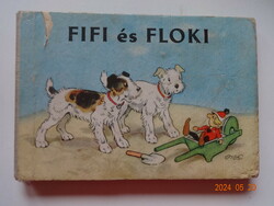 Ruth Kraft: FIFI ÉS FLOKI - kemény lapos mesekönyv Fritz Baumgarten rajzaival - régi, nagyon ritka!