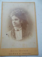 Medgyaszay Ilka  Opera énekesnő 1870 Dedikált . Klösz