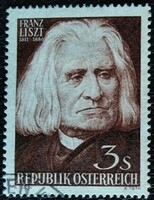 A1099p / Austria 1961 Liszt Ferenc composer stamp stamped