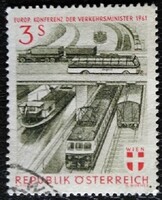 A1086p / Austria 1961 European Conference of Transport Ministers stamp sealed