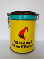 Retro julius meinl metal coffee box with vinyl lid