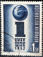 A974p / Austria 1952 youth camp stamp stamped