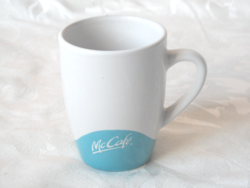 Mc café porcelain coffee cup, mug (blue)