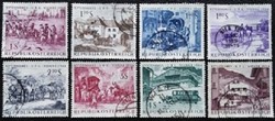 A1156-63p / austria 1964 postal congress stamp set stamped
