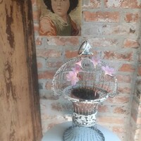 Vintage French flower cage