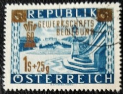A983p / Austria 1953 trade union movement stamp sealed
