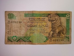 2001 Srí Lanka 10 rúpia