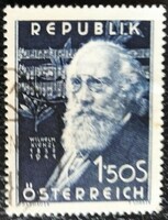 A967p / austria 1951 wilhelm kienzl composer stamp stamped