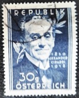 A958p / Austria 1950 Alexander Girardi stamp stamped