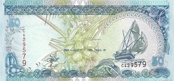 50 rufiyaa 2000 Maldív szigetek UNC