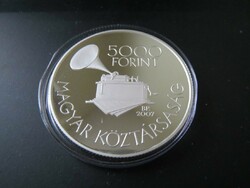 5000 forint silver commemorative medal for the 125th anniversary of Zoltán Kodály's birth 2007