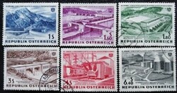 A1103-8p / Austria 1962 nationalized electricity industry stamp set stamped