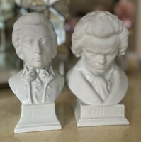 2 Herend Beethoven Mozart head