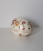 Zsolnay egg, butterfly bonbonier - jewelry holder - large