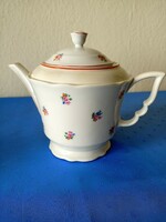 Zsolnay virágmintás porcelán teás kanna