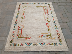 Moroccan hand-knotted moyen atlas Berber rug in good condition. Negotiable