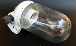 Régi Drasche porcelán testes kültéri fali lámpa