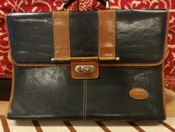 Retro leather briefcase