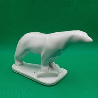 Retro porcelain polar bear figure