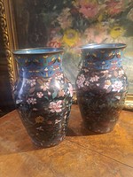 Eastern cloisonné enamel vase in a pair 20.Szd. First half