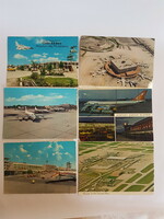 Set of 6 retro airplane postcards. 11.