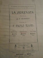 Tosti: la serenata, voice + piano, antique sheet music