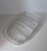 Very nice divided, 4-part glass serving bowl - centerpiece